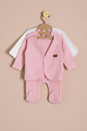 Pembe Kız Bebek Petekli 10'lu Hastane Çıkışı Seti 23328