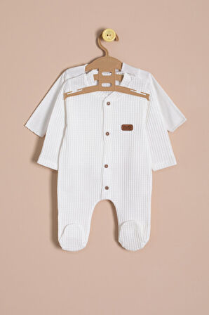 Ekru Petekli 10'lu Bebek Hastane Çıkışı Seti Unisex 23329