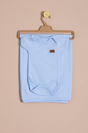 Mavi Erkek Bebek Petekli 7'li Hastane Çıkışı Seti  23332