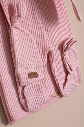 Pembe Kız Bebek Petekli 7'li Hastane Çıkışı Seti 23333