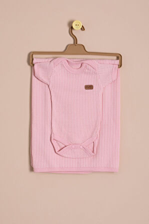 Pembe Kız Bebek Petekli 7'li Hastane Çıkışı Seti 23333