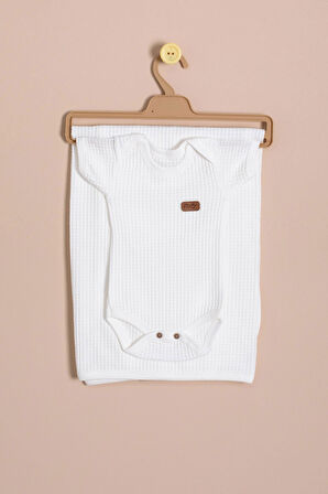 Ekru Petekli  7'li Bebek Hastane Çıkışı Seti Unisex 23334