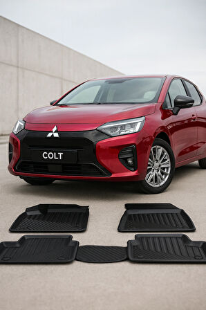 Mitsubishi Colt 2023+ Uyumlu 3D Havuzlu Oto Paspas
