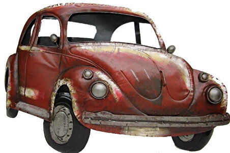 Wosvos Pano Kırmızı Vintage Dekoratif Ev Ofis Hediyelik