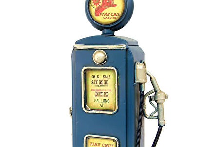 Dekoratif Metal Yakıt Pompası Biblo Kumbara Hediyelik