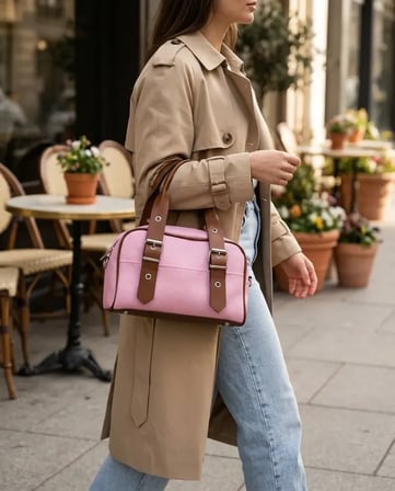 City Bloom Pembe Omuz Çantası