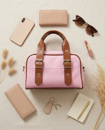 City Bloom Pembe Omuz Çantası