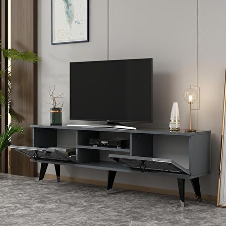 LİDYA TV STAND ANTRASİT-GÜMÜŞ