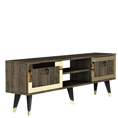 LİDYA TV STAND CEVİZ-ALTIN