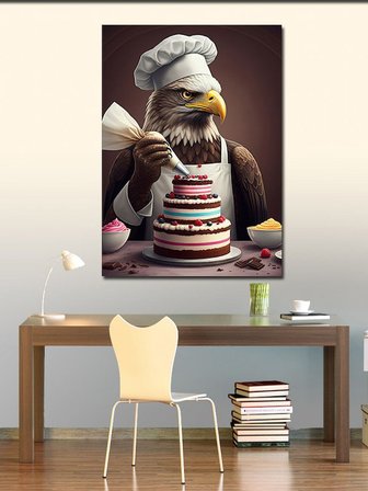 Kanvas Tablo Pasta Yapımında Kartal Şef