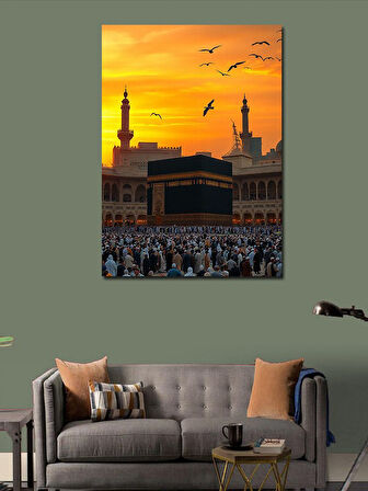 Kanvas Tablo Kabe'Nin Gün Batımı