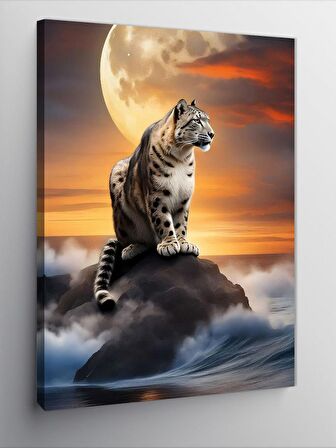 Kanvas Tablo Deniz Ve Kaplan