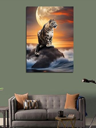 Kanvas Tablo Deniz Ve Kaplan