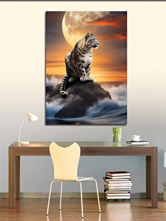 Kanvas Tablo Deniz Ve Kaplan