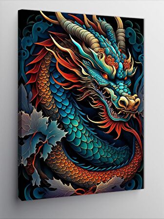 Kanvas Tablo Mistik Dragon Ejderha