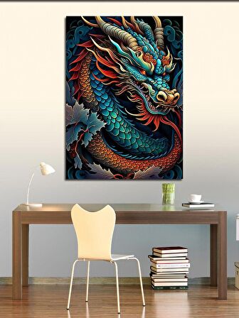 Kanvas Tablo Mistik Dragon Ejderha