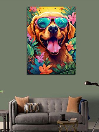 Kanvas Tablo Sevimli Köpek