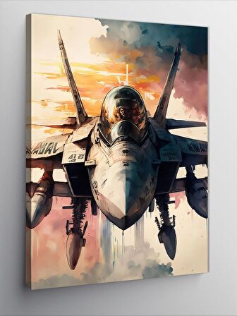 Kanvas Tablo F-14 Topgun Tomcat Savaş Uçağı