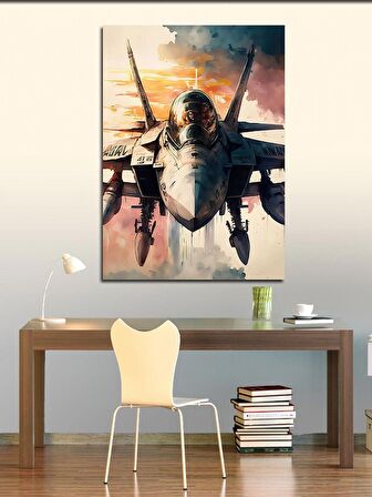 Kanvas Tablo F-14 Topgun Tomcat Savaş Uçağı