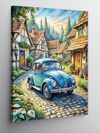 Kanvas Tablo Volkswagen Ve Şehir