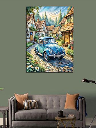 Kanvas Tablo Volkswagen Ve Şehir