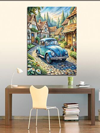 Kanvas Tablo Volkswagen Ve Şehir
