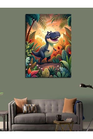 Kanvas Tablo T-Rex Dinozor