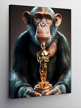 Kanvas Tablo Oscar Almış Maymun