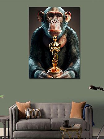 Kanvas Tablo Oscar Almış Maymun