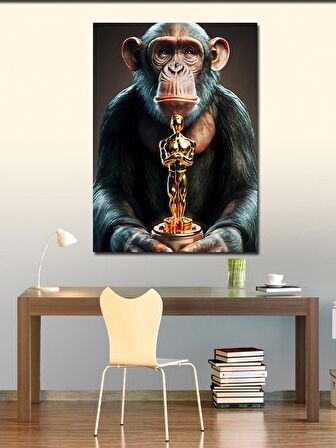 Kanvas Tablo Oscar Almış Maymun