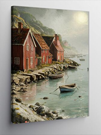 Kanvas Tablo Sahil Evleri