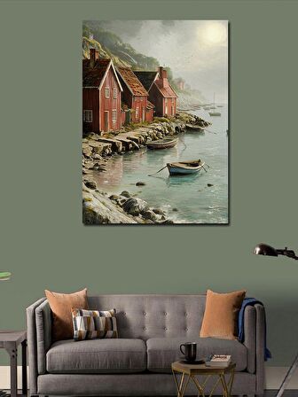 Kanvas Tablo Sahil Evleri
