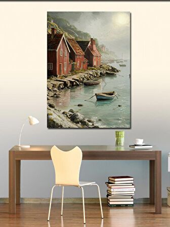 Kanvas Tablo Sahil Evleri