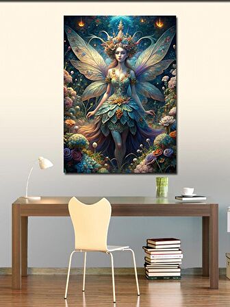 Kanvas Tablo Kanatlı Peri Kızı