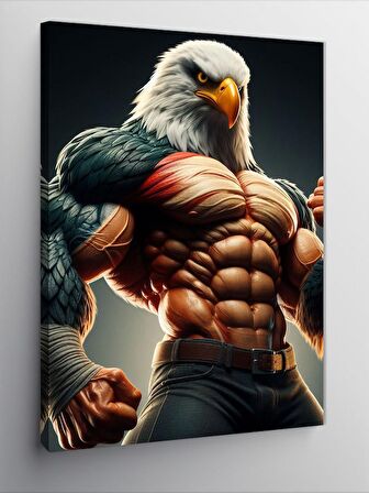 Kanvas Tablo Vücut Çalışan Kartal