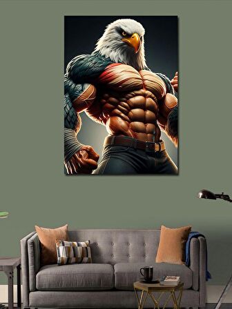 Kanvas Tablo Vücut Çalışan Kartal