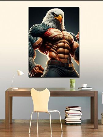 Kanvas Tablo Vücut Çalışan Kartal