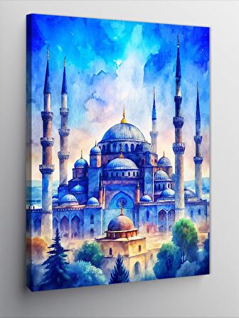 Kanvas Tablo Akşam Karanlığında Ayasofya Camii 