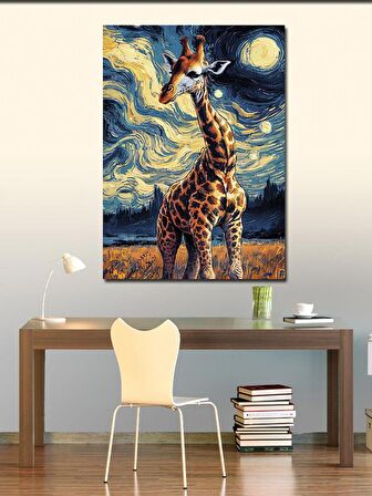 Kanvas Tablo Van Gogh'Un Gecesindeki Zürafa