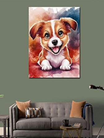 Kanvas Tablo Yavru Sevimli Köpek