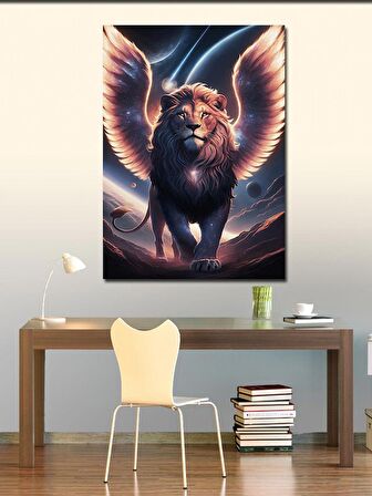Kanvas Tablo Kanatlı Aslan Griffin