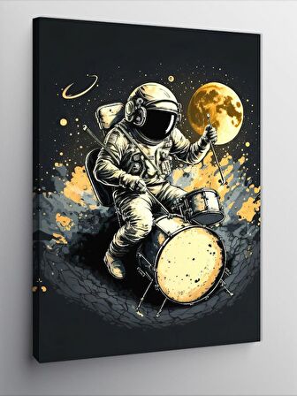 Kanvas Tablo Baterist astronot