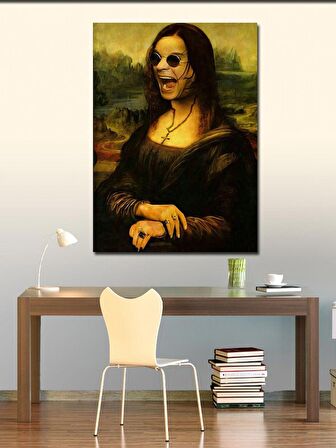 Kanvas Tablo Ozzy Osbourne Mona Lisa