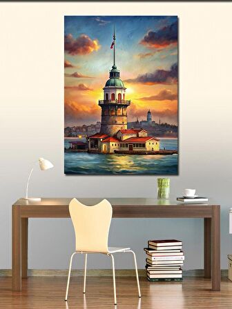 Kanvas Tablo İstanbul Kız Kulesi