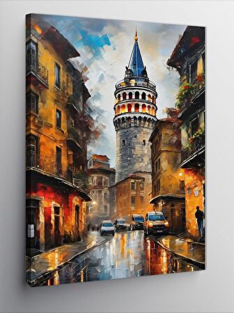 Kanvas Tablo İstanbul Galata Kulesi