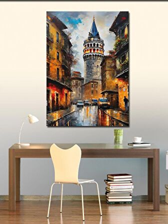Kanvas Tablo İstanbul Galata Kulesi