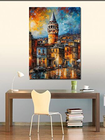 Kanvas Tablo Galata Kulesi Manzarası