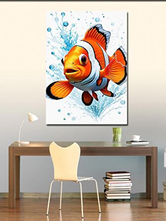 Kanvas Tablo Palyaço Balığı