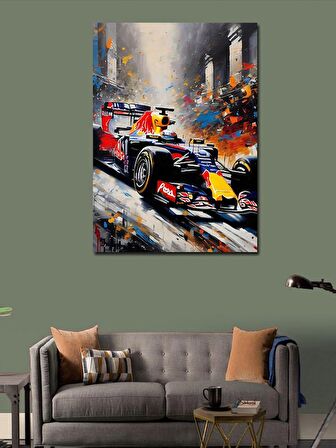 Kanvas Tablo Formula 1 Aracı