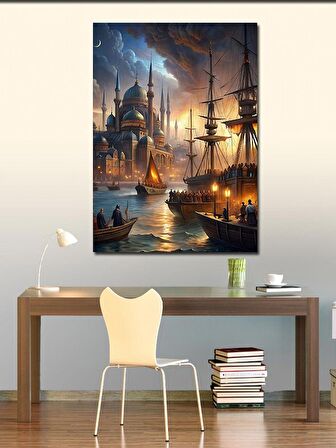 Kanvas Tablo Osmanlı Donanması